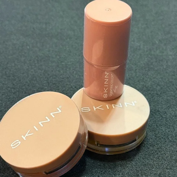 SKINN Lip Tint Duo- “Nudist & “Happy Hour” and Velvet Lip “Soft Rose” NEW/SEALED - Picture 3 of 11